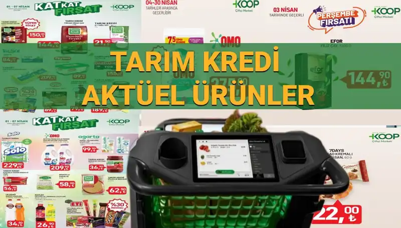 Nisan Ayında Tarım Kredi Kooperatifi Marketleri’nde Uygun Fiyata Alışveriş Fırsatları!